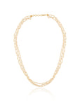 Temple Pearl Gold Necklace Set