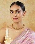 Temple Gold Statement Necklace Set