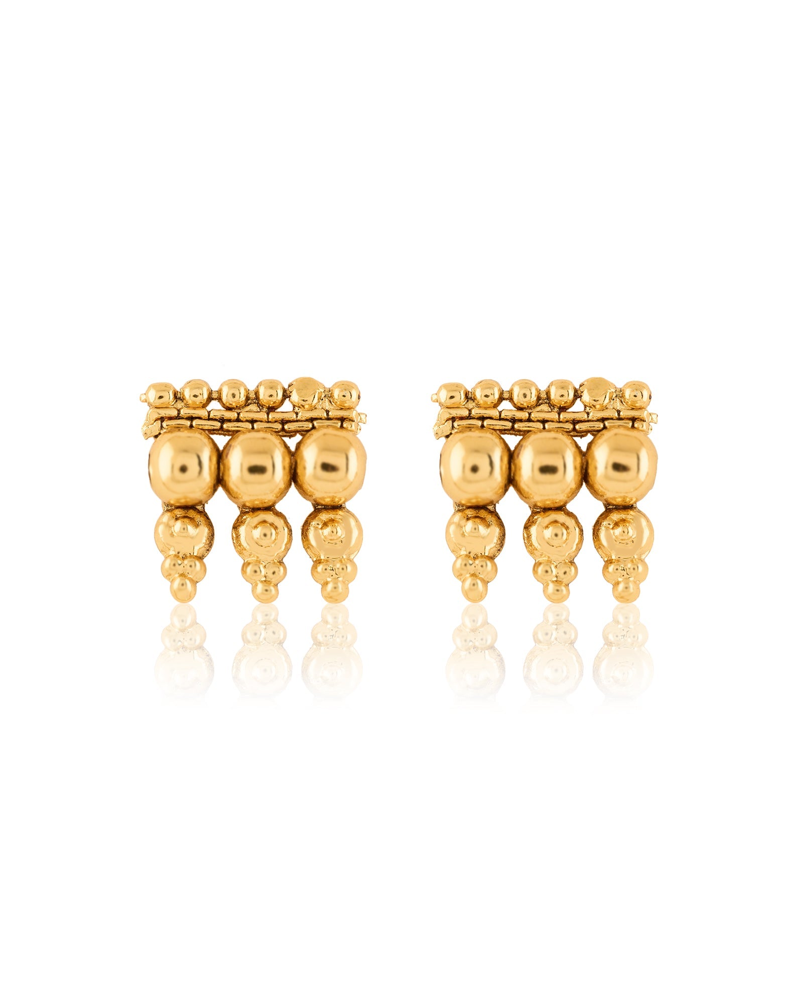Temple Gold Statement Necklace Set