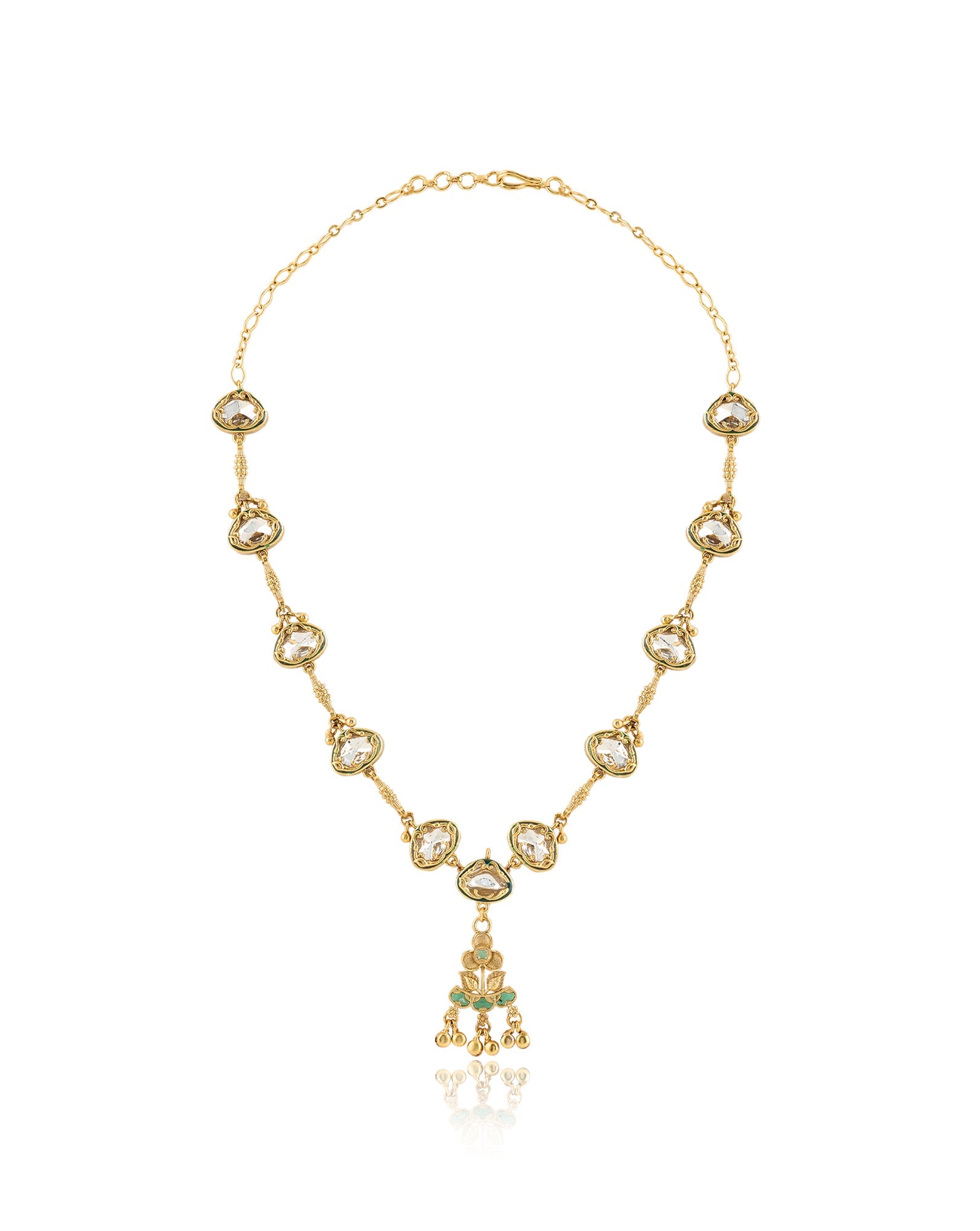Mali Temple Gold Necklace Set