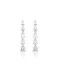 Tennis Zircon Silver Necklace Set
