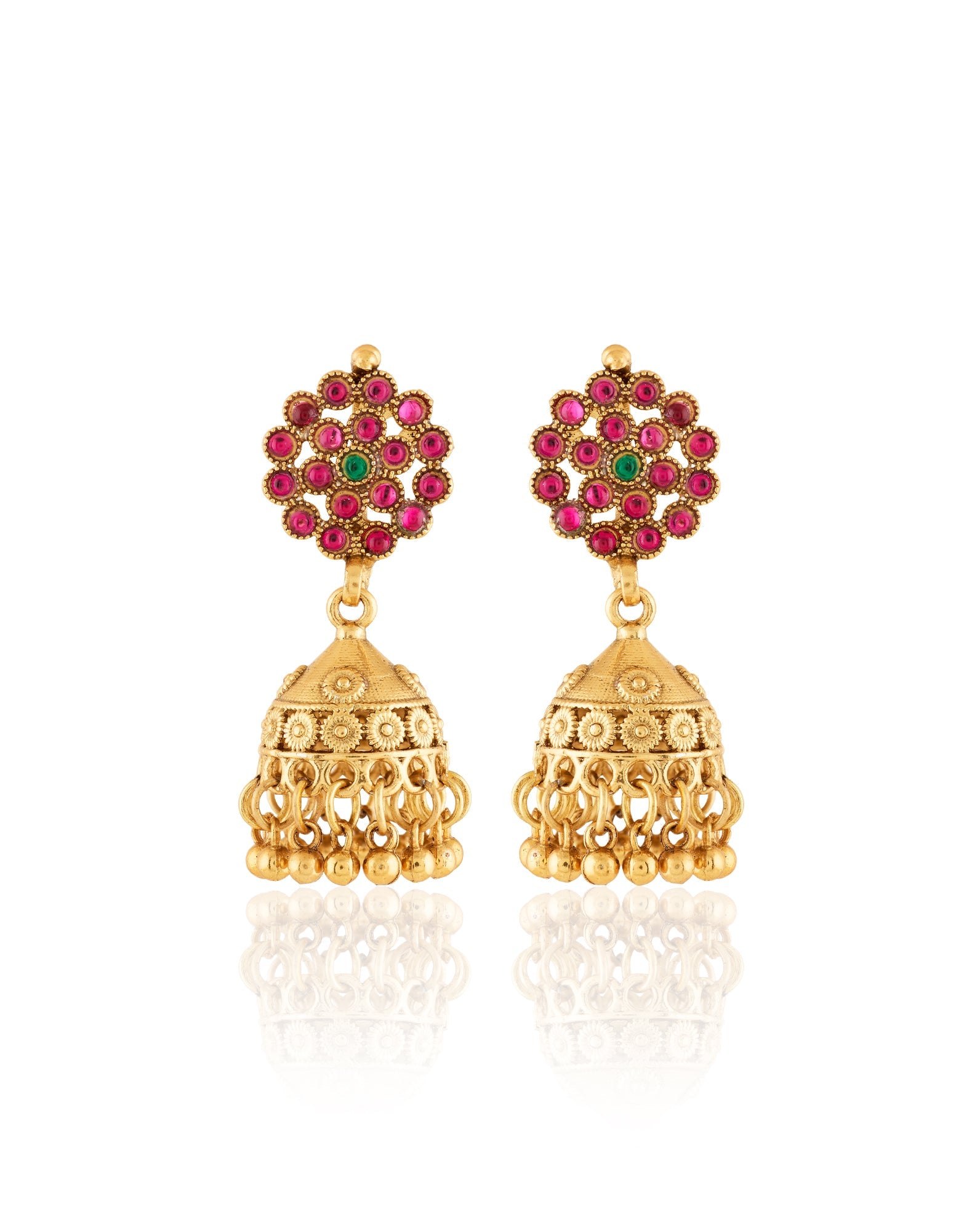 Elephant Temple Gold Necklace Set