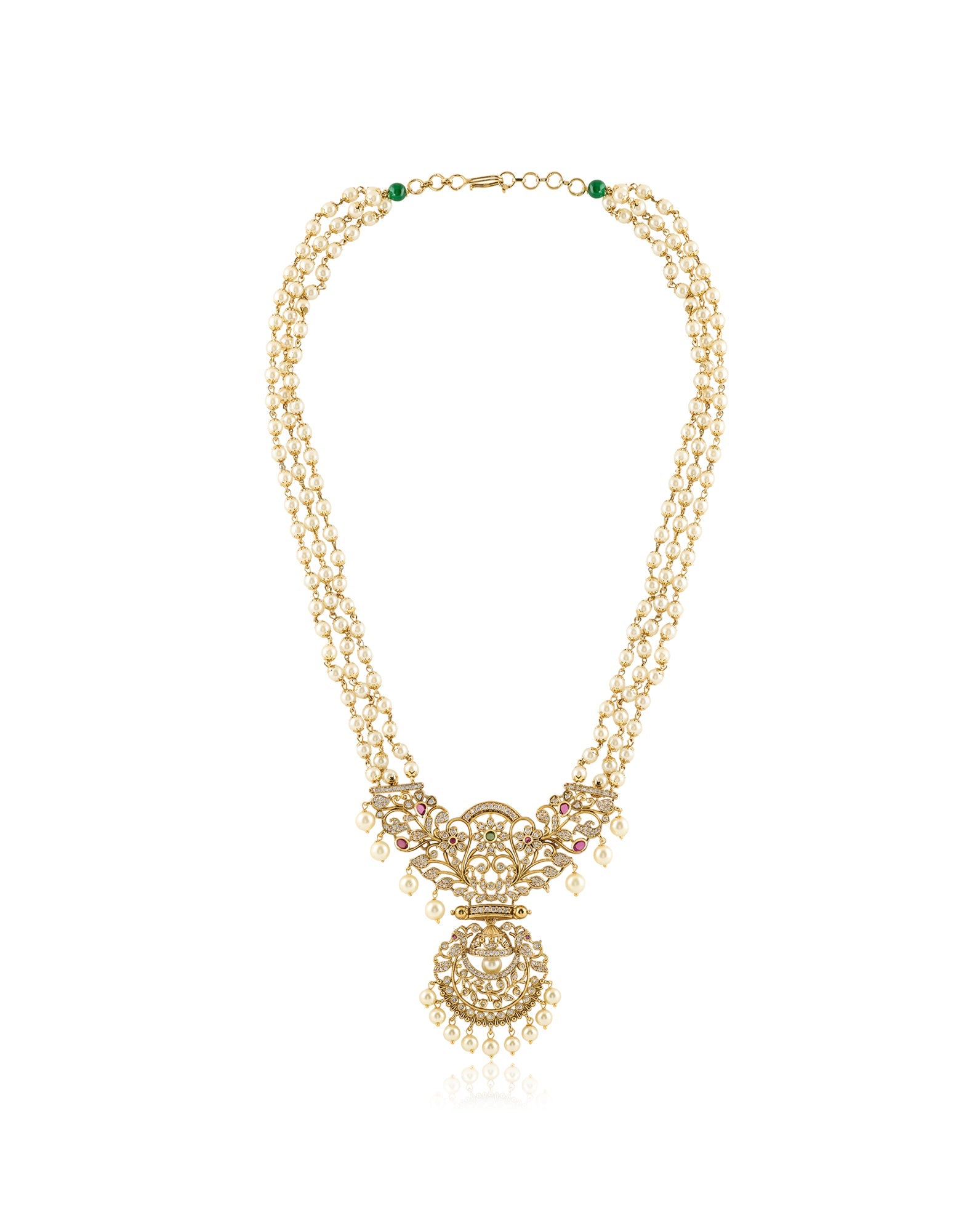 Statement Temple Gold Necklace Set