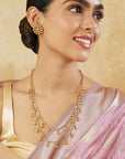 Temple Layered Gold Necklace Set