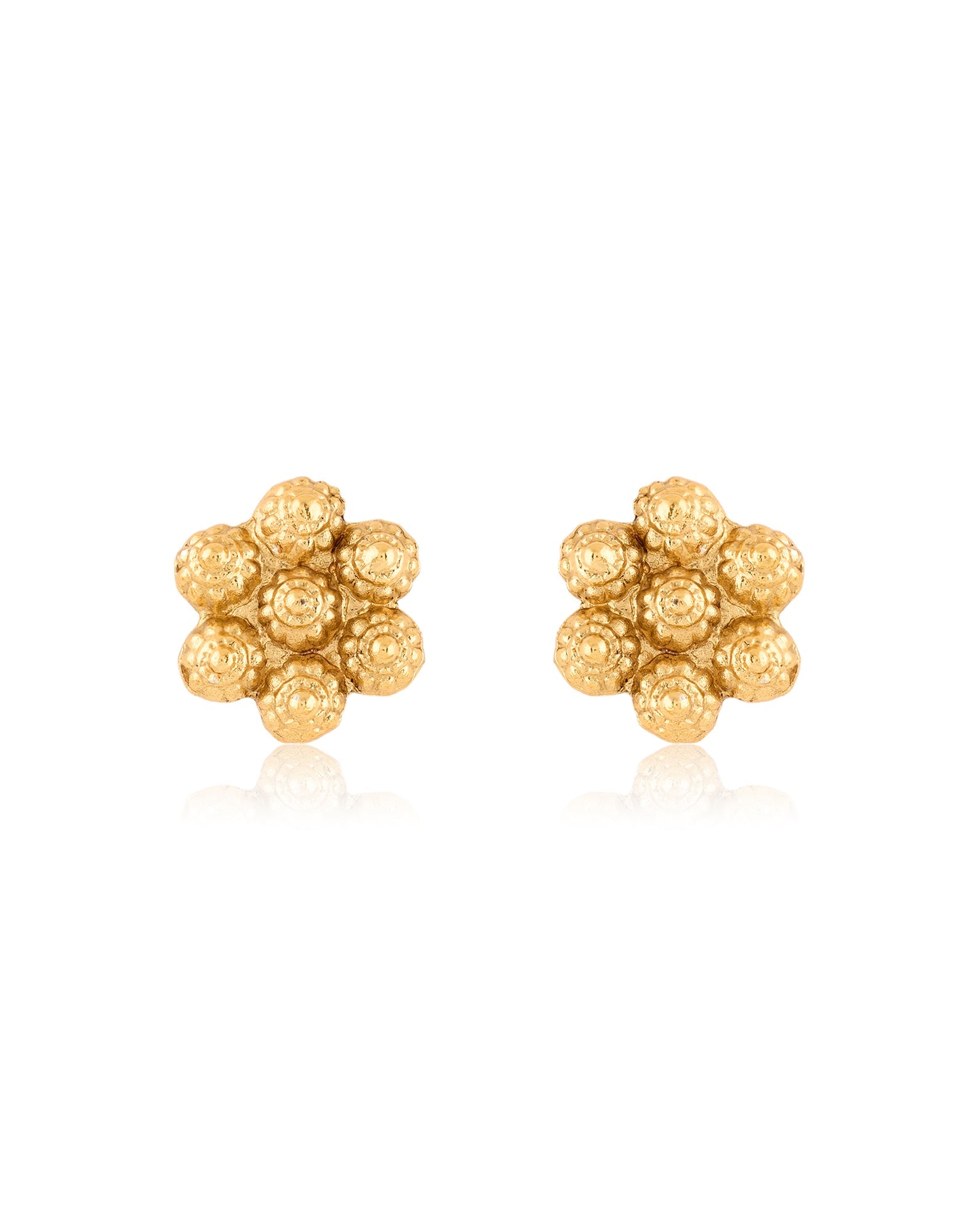 Floral Temple Gold Necklace Set