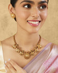 Gaya Temple Gold Necklace Set