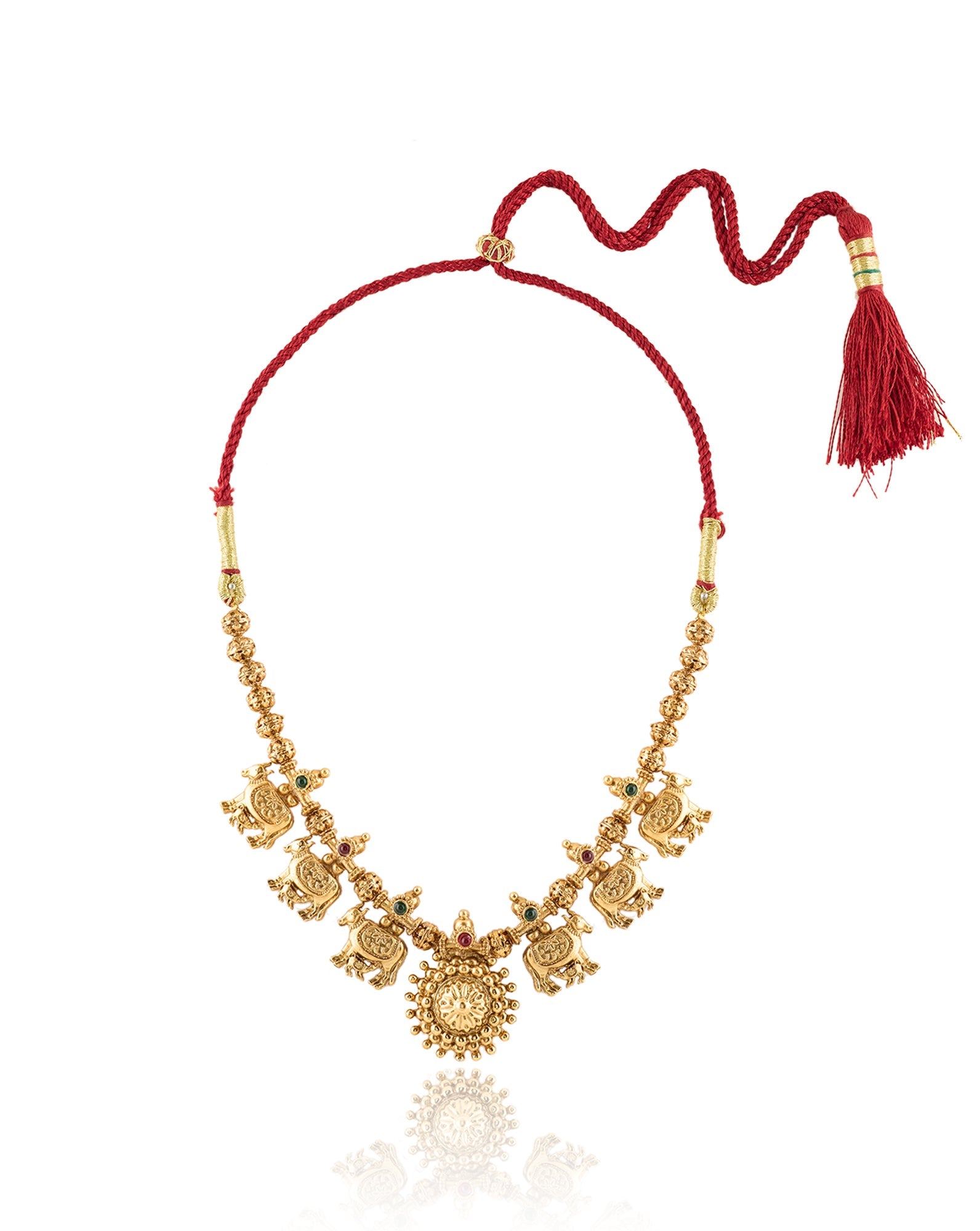 Gaya Temple Gold Necklace Set