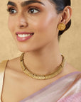 Coin Temple Gold Necklace Set