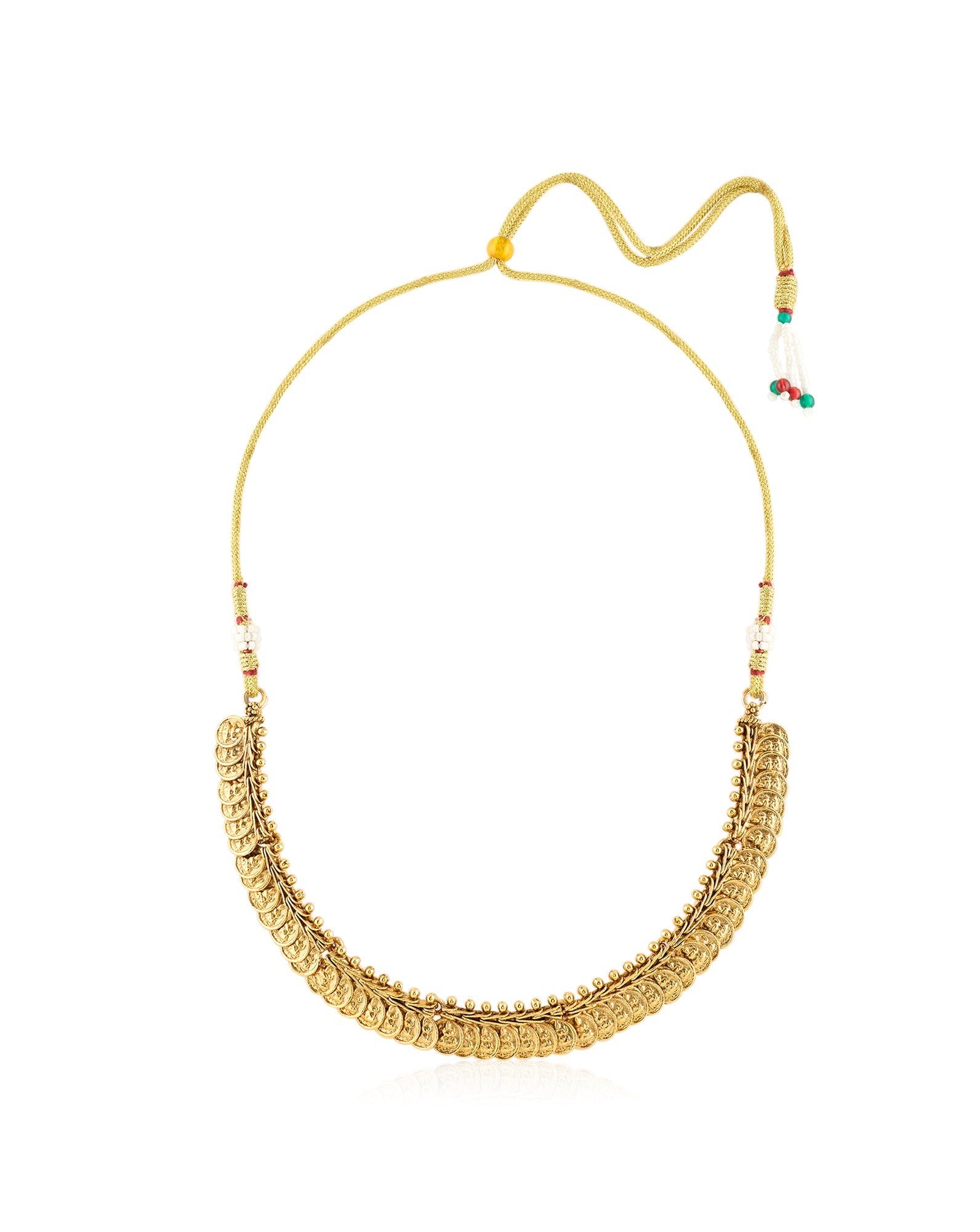 Coin Temple Gold Necklace Set