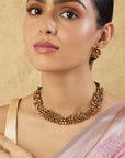 Bageecha Temple Gold Necklace Set