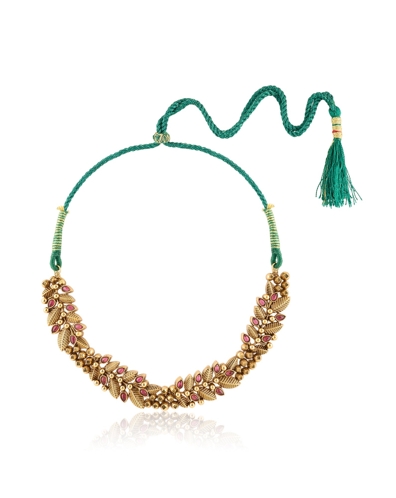 Bageecha Temple Gold Necklace Set
