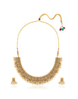Gold Temple Statement Necklace Set