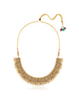 Gold Temple Statement Necklace Set