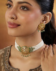 Pearl Jadau Choker Necklace Set