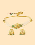 Pearl Jadau Choker Necklace Set
