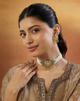 Pearl Jadau Choker Necklace Set