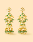 Jadau Gold Jhumka Necklace Set