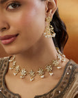 Baagh Jadau Gold Necklace Set