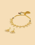 Baagh Jadau Gold Necklace Set