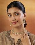 Baagh Jadau Gold Necklace Set