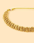 Gold Coin Temple Necklace Set