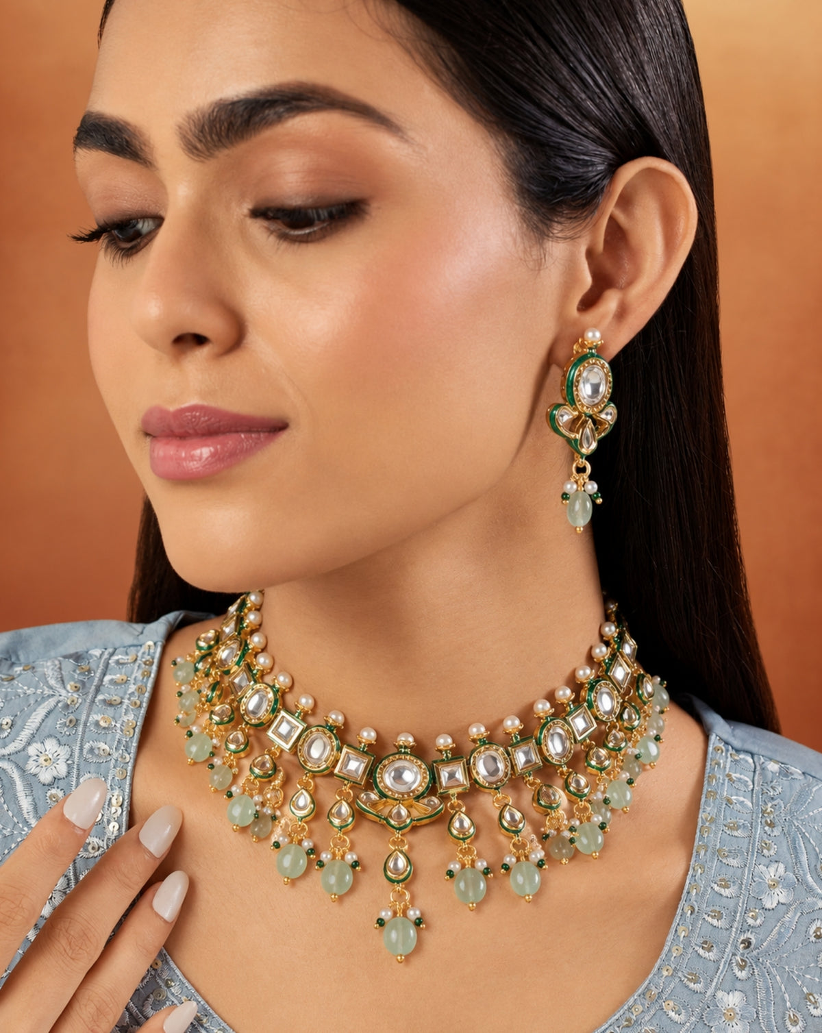 Kundan Statement Bridal Choker Set
