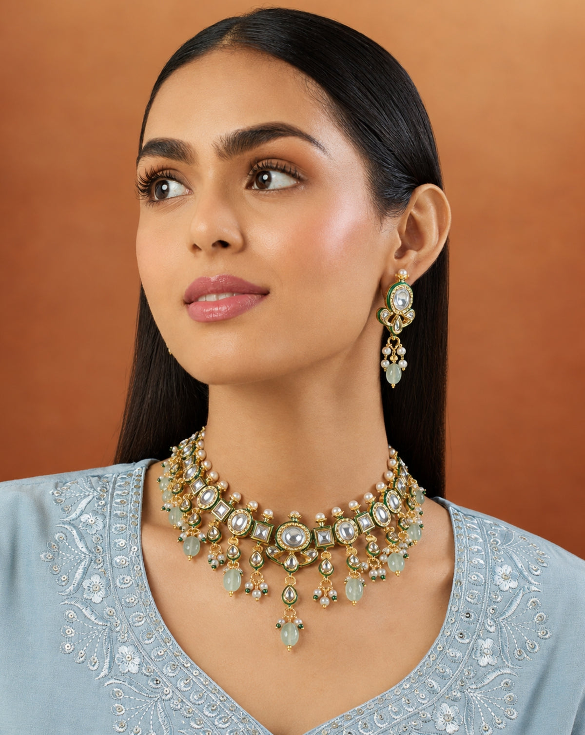 Kundan Statement Bridal Choker Set