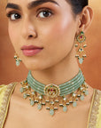 Kundan Mint Choker Set