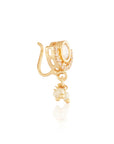 Kundan Gold Small Nose Ring