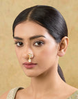 Kundan Gold Nose Ring Nath