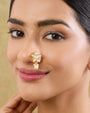 Nath Kundan Gold Nose Ring