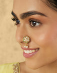 Pearl Temple Gold Nose Ring