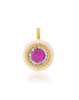 Ruby Temple Gold Nose Pin