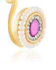 Ruby Temple Gold Nose Pin