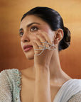 Zircon Criss Cross Palm Cuff