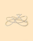 Zircon Criss Cross Palm Cuff