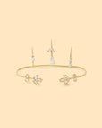 Zircon Leaf Palm Cuff