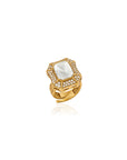 Kundan Polki Square Statement Ring