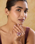 Ruby Zirconia Cocktail Ring