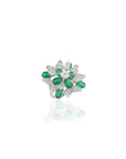 Emerald Zircon Cocktail Ring