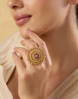 Temple Wheel Statement Ring