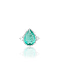 Emerald Zirconia Statement Ring