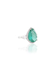 Emerald Zirconia Statement Ring