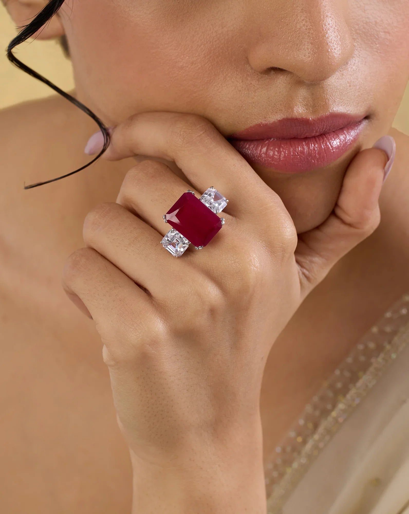 Behad Zircon Statement Ring
