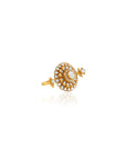 Pavira Two-Finger Kundan Ring