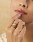 Gama Kundan Polki Ring