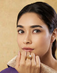 Gama Kundan Polki Ring