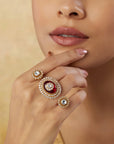 Merae Kundan Polki Ring