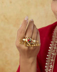 Lishaya Kundan Polki Ring