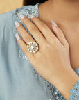 Kundan Statement Gold Ring